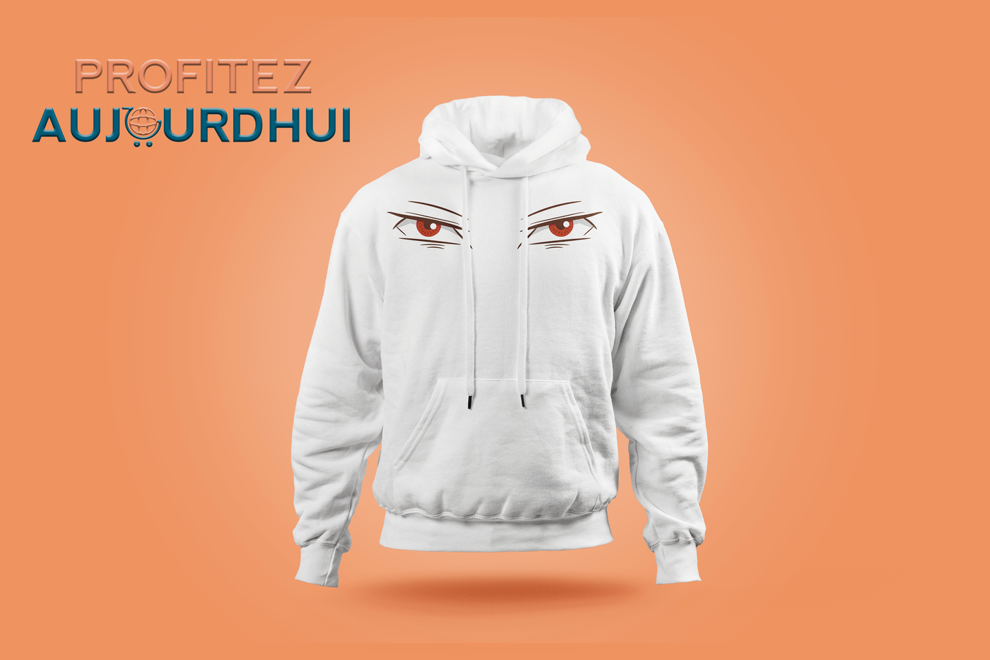 Hoodie yeux anime